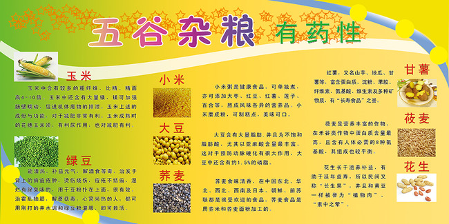 五谷杂粮有药性模板下载(图片编号:13685852)_其他展板设计_展板设计_我图网weili.ooopic.com