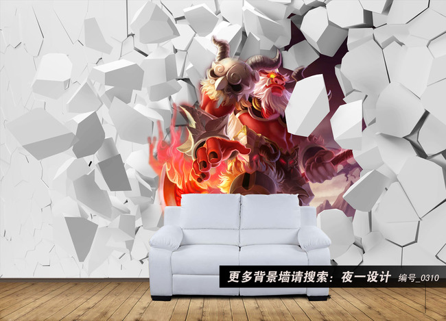 0310方块砖怪兽平天大圣骷髅头盔兵器高清图