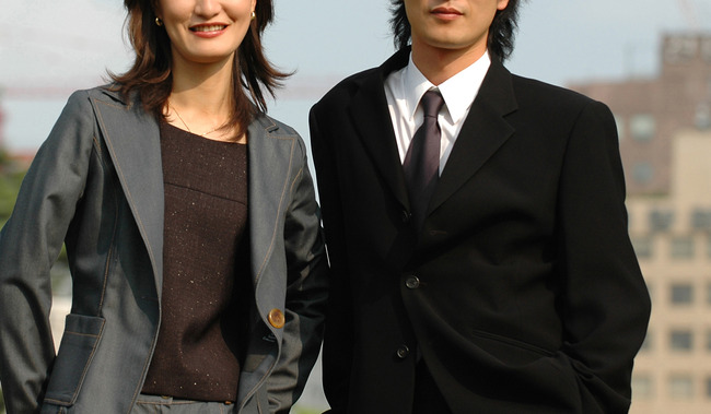 职业人物白领都市职员商务合作模板下载(图片