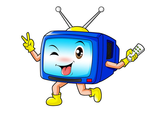 卡通电视机形象设计模板下载(图片编号:13754