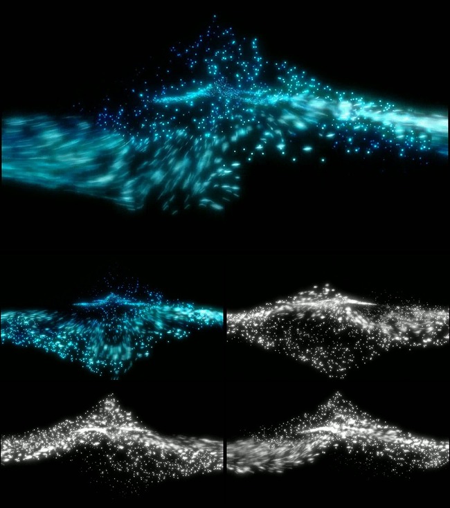 蓝色科技经典粒子后期制作系列视频素材模板下