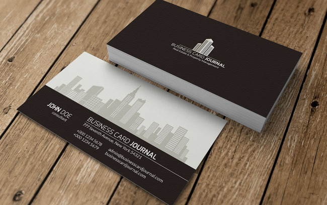 国外精美建筑名片模板下载(图片编号:1379965