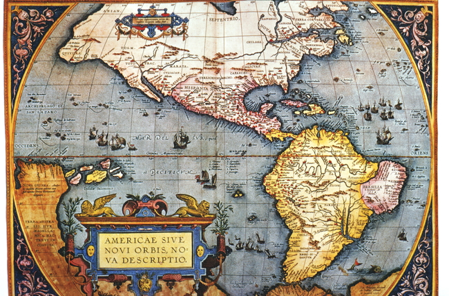 欧洲古董地图世界地图地形文物模板下载(图片