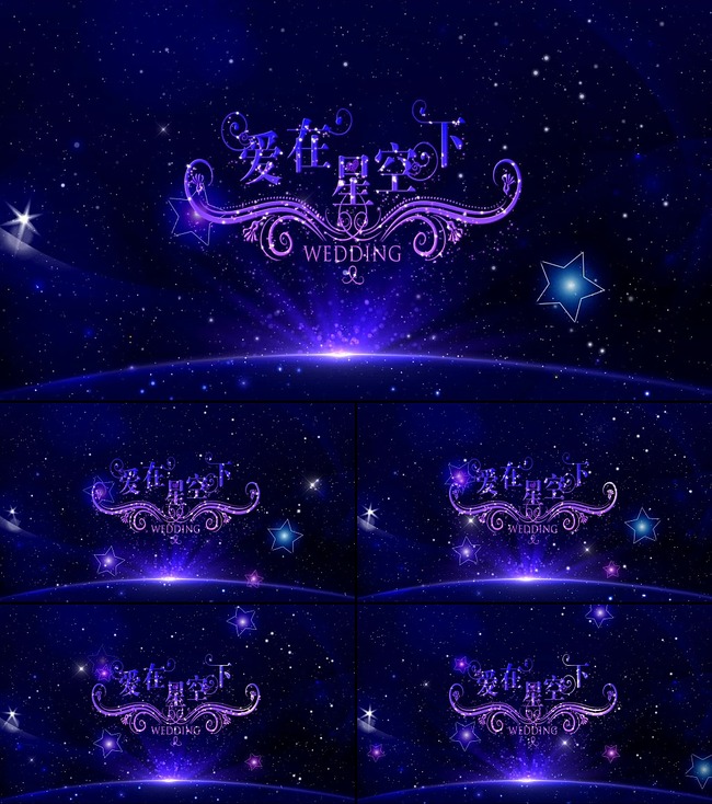 爱在星空下主题logo婚礼模板下载(图片编号:13