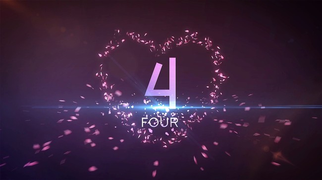 桃心花瓣 婚礼倒计时 视频模板下载(图片编号:1