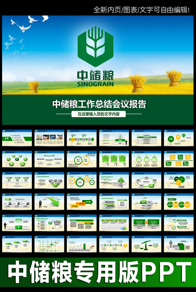 中国储备粮管理总公司中储粮动态ppt模板模板下载(图片编号:13890303)_综合PPT_PPT模板_我图网weili.ooopic.com