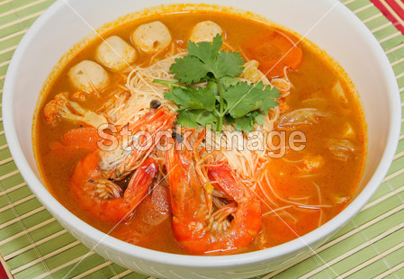 虾面-马来西亚食品辣面条图片素材(图片编号:5