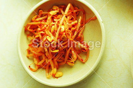 Kimchi cabbage chili radish - korean food图片素