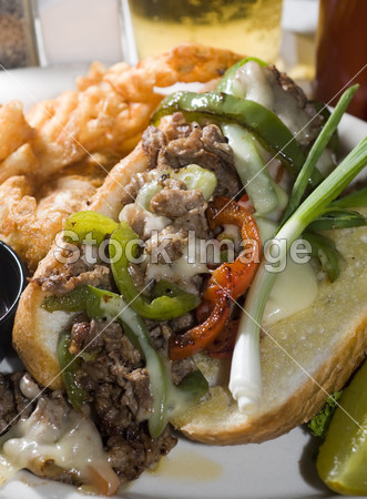 费城奶酪牛排三明治图片素材(图片编号:50031
