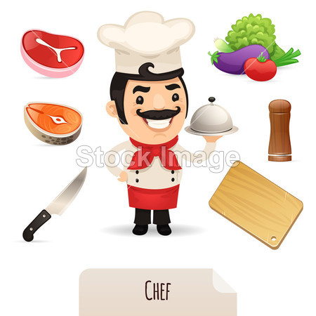 Male Chef Icons Set图片素材(图片编号:50058