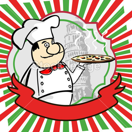 卡通意大利厨师图片素材(图片编号:50061644