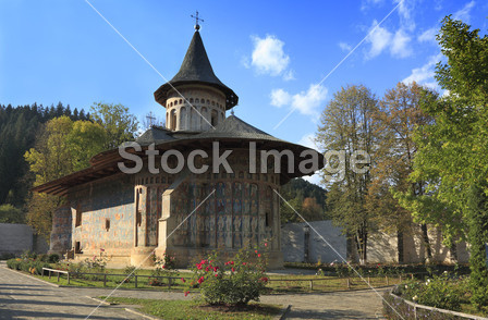 Voronet 修道院、 摩尔多瓦共和国、 罗马尼亚