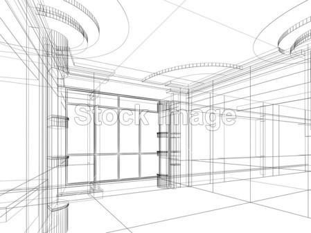 建筑抽象素描图片素材(图片编号:50085145)_其