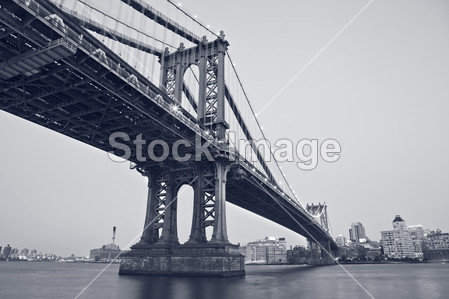 美国纽约市曼哈顿桥图片素材(图片编号:50100