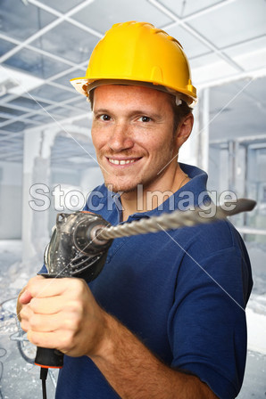 工人用电钻图片素材(图片编号:50157593)_工农