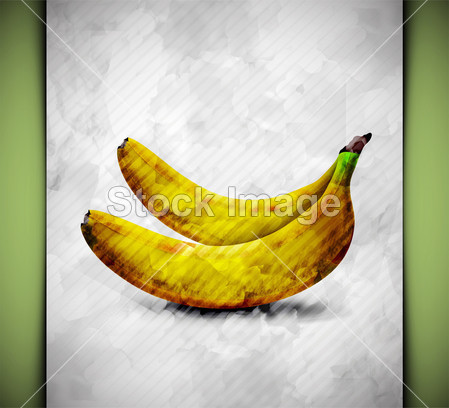 香蕉水彩图片素材(图片编号:50167618)_艺术品