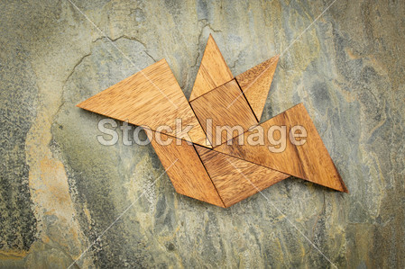 Tangram bat abstract图片素材(图片编号:5020