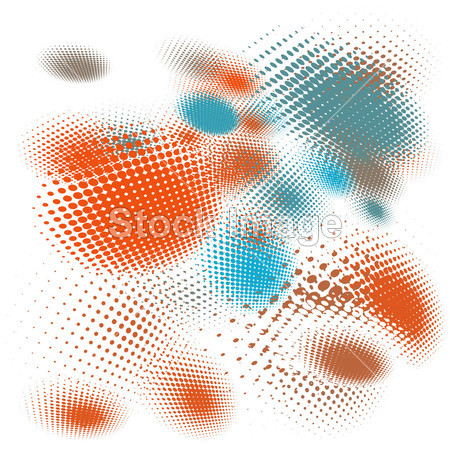 Halftone illustration Set. EPS 10图片素材(图片