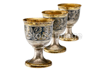 三个古代葡萄酒杯图片素材(图片编号:5022100