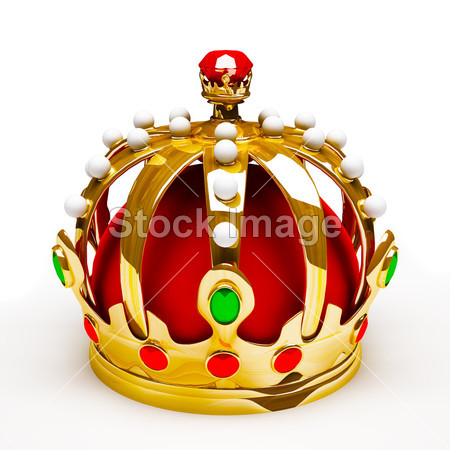 金皇冠。3d 插图图片素材(图片编号:50227603
