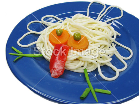 创意意大利面食品鸟形状图片素材(图片编号:5