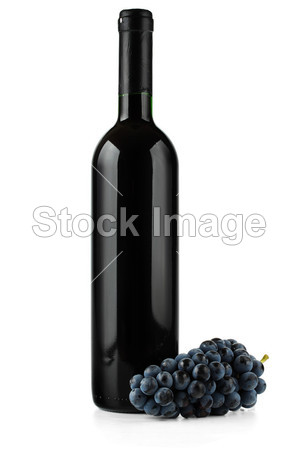 一瓶红酒和葡萄图片素材(图片编号:50246544