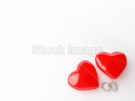 结婚戒指和心图片素材(图片编号:50260175)_珠