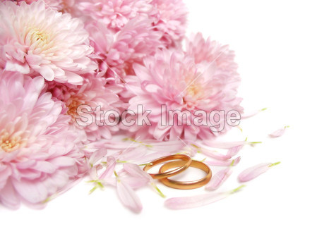 用鲜花结婚戒指图片素材(图片编号:50269575