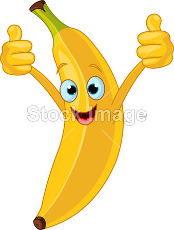 快乐卡通香蕉字符图片素材(图片编号:5028473