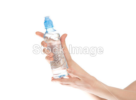 饮用水瓶在女人手中图片素材(图片编号:50329