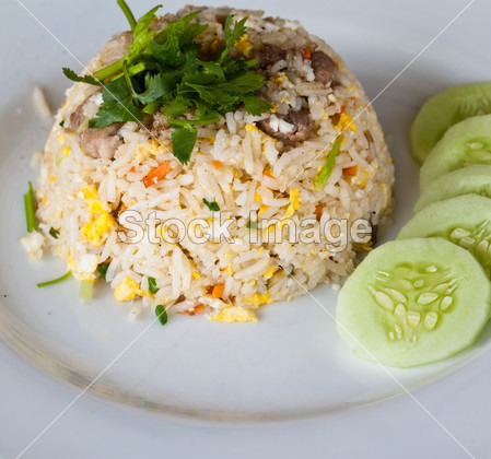 蔬菜的泰国传统烧的饭图片素材(图片编号:503