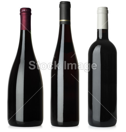 红葡萄酒瓶空白没有标签图片素材(图片编号:5