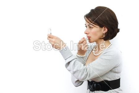 应用口红的女人图片素材(图片编号:50346661