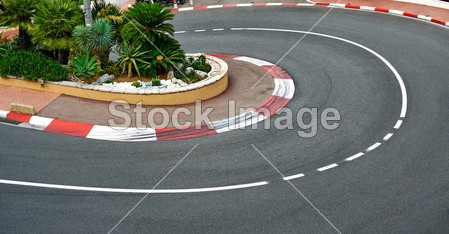旧站发夹弯种族沥青,摩纳哥大奖赛赛道图片素