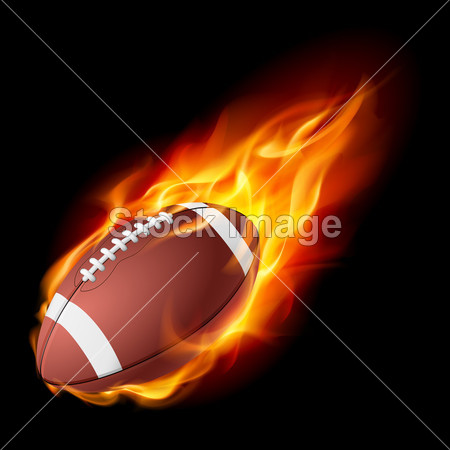 在火灾中的现实美国足球图片素材(图片编号:5
