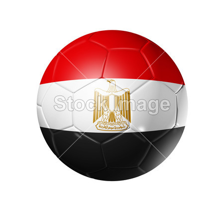 足球足球球与埃及国旗图片素材(图片编号:504