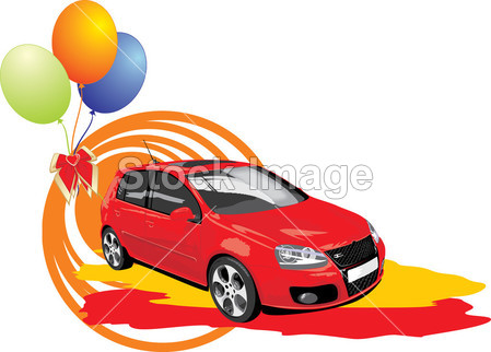 <em>红色</em>汽车与<em>彩色</em>球图片素材(图片编号:5044648