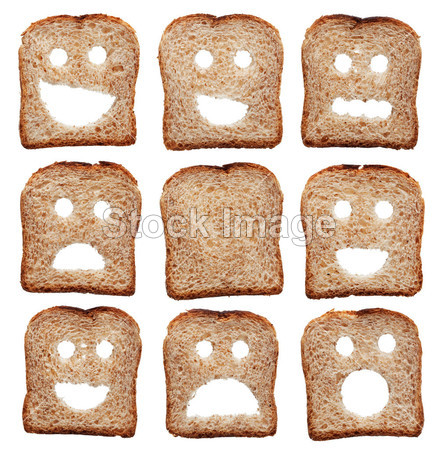 面包切片与面部表情图片素材(图片编号:50449