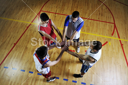 篮球的团队精神图片素材(图片编号:50451461