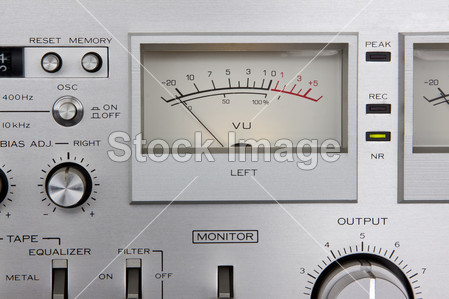 模拟立体声盒式磁带卡座录音机控件图片素材(