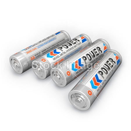 四个 aa 可充电电池图片素材(图片编号:504680