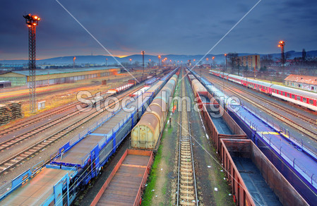 火车货运运输平台-货物运输图片素材(图片编号