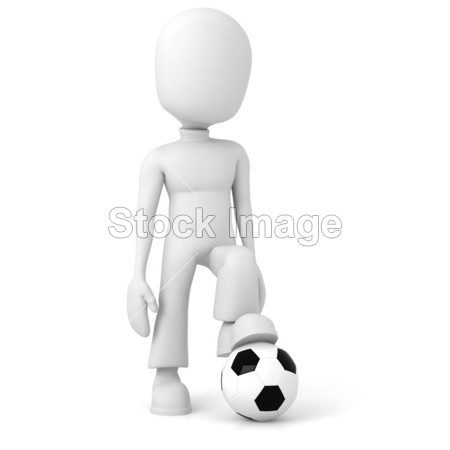 3d 的男子足球运动员图片素材(图片编号:5049