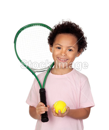 快乐拉丁儿童用网球拍图片素材(图片编号:504