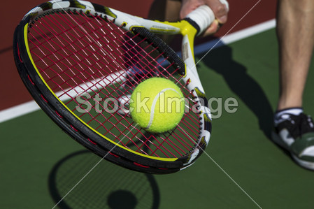 网球正手击球切片从基线图片素材(图片编号:5