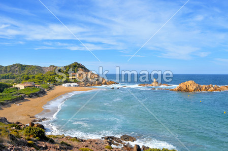 西班牙梅诺卡岛,巴利阿里群岛,在卡拉 pregond