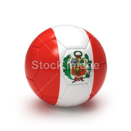 3d 足球球与秘鲁国旗图片素材(图片编号:5052