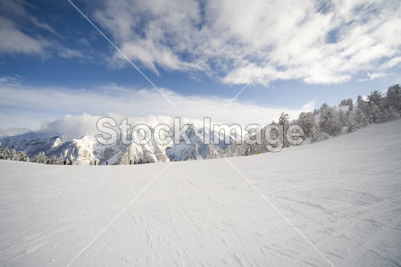 在意大利多洛米蒂山滑雪场图片素材(图片编号