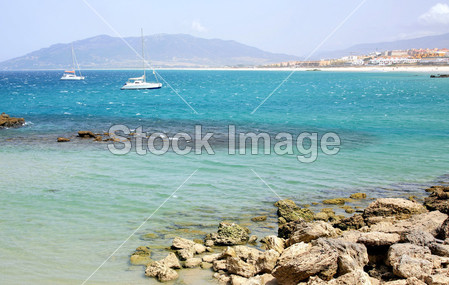 海滩和海洋西班牙格拉纳达的视图图片素材(图