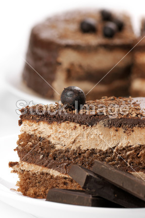 自制巧克力蛋糕特写图片素材(图片编号:50547